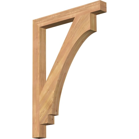 Ekena Millwork Imperial Block Smooth Bracket, Western Red Cedar, 3 1/2"W x 32"D x 44"H BKT04X32X44IMP05SWR